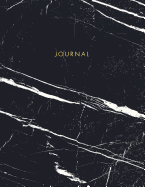 Journal: Classic Black and White Marble with Gold Lettering - Marble & Gold Journal 150 College-ruled Pages 8.5 x 11 - A4 Size