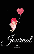 Journal for Girls ages 6+Girl Diary Journal for teenage girl Dot Grid Journal Hardcover Black cover 122 pages 6x9 Inches