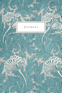 Journal: Lovely Blue Flower Cover - Vintage Floral Design - Journal, Notebook, Diary (College Ruled)