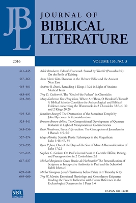 Journal of Biblical Literature 135.3 (2016) - Reinhartz, Adele (Editor)