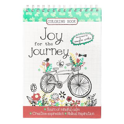 Joy for the Journey Wirebound Coloring Book - Hours of Mindful Calm, Creative Expression, Biblical Inspiration - 