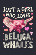 Just a Girl Who Loves Beluga Whales: Beluga Whale Lined Notebook, Journal, Organizer, Diary, Composition Notebook, Gifts for Beluga Whale Lovers