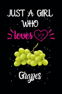 Just A Girl Who Loves Grapes: A Great Gift Lined Journal Notebook For Grapes Lovers.Best Gift Idea For Christmas/Birthday/New Year
