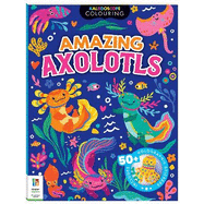 Kaleidoscope Sticker Colouring Awesome Axolotls