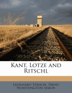 Kant, Lotze and Ritschl