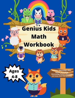 Kids Genius Math Workbook: Addition, Subtraction, After, Before, Ascending, Descending, Pattern, Matching and many more fun activities for 1 and 2 grade - Vp Publishing, Math's Practice