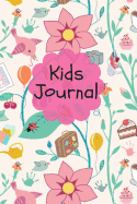 Kids Journal: Pink Cover Children's Lined Journal with Drawing Boxes Draw, Write, Doddle, Diary, Jotter, Ruled 100 Pages 6 X 9 Small Notebook