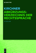 Kirchner - Abkrzungsverzeichnis der Rechtssprache