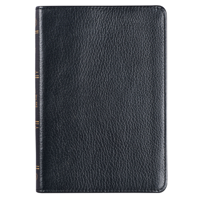 KJV Compact Bible Black Full Grain Leather - 