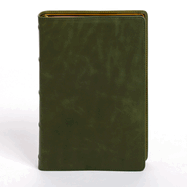 KJV Giant Print Bible, Holman Handcrafted Collection, Marbled Olive Premium Calfskin