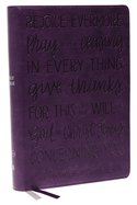 KJV Holy Bible: Large Print with 53,000 Cross References, Purple Leathersoft, Red Letter, Comfort Print: King James Version (Verse Art Cover Collection)