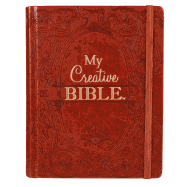 KJV Holy Bible, My Creative Bible, Faux Leather Hardcover - Ribbon Marker, King James Version, Toffee Brown W/Elastic Closure