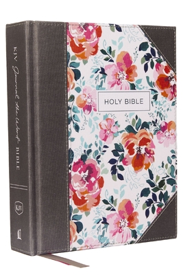 KJV, Journal the Word Bible, Cloth Over Board, Pink Floral, Red Letter Edition, Comfort Print: Reflect, Journal, or Create Art Next to Your Favorite Verses - Thomas Nelson