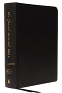 KJV, Journal the Word Bible, Hardcover, Black, Red Letter Edition, Comfort Print: Reflect, Journal, or Create Art Next to Your Favorite Verses