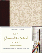 KJV, Journal the Word Bible, Imitation Leather, Brown/Cream, Red Letter Edition: Reflect, Journal, or Create Art Next to Your Favorite Verses