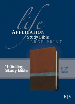 KJV Life Application Study Bible Large Print, Brown/Tan/Blue - 