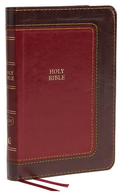 KJV, Thinline Bible, Compact, Imitation Leather, Burgundy, Red Letter Edition - Thomas Nelson