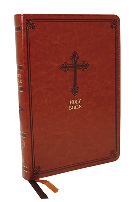 Kjv, Thinline Bible, Leathersoft, Brown, Red Letter Edition, Comfort Print - Thomas Nelson