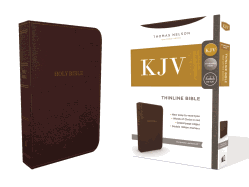 KJV, Thinline Bible, Standard Print, Imitation Leather, Burgundy, Red Letter Edition