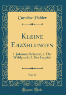 Kleine Erzhlungen, Vol. 13: 1. Johannes Schoreel, 2. Der Wahlpruch, 3. Der Leppich (Classic Reprint)