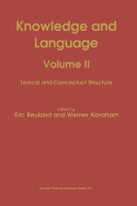Knowledge and Language: Volume II Lexical and Conceptual Structure