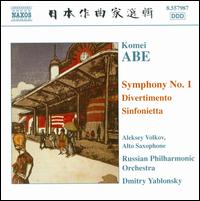 Komei Abe: Symphony No. 1; Divertimento; Sinfonietta - Aleksey Volkov (sax); Russian Philharmonic Orchestra; Dmitry Yablonsky (conductor)