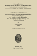 Konstruktion Der Modulformen Und Der Zu Gewissen Grenzkreisgruppen Gehrigen Automorphen Formen Von Positiver Reeller Dimension Und Die Vollstndige Bestimmung Ihrer Fourierkoeffizienten