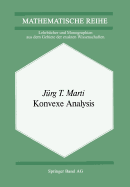 Konvexe Analysis - Marti, J T