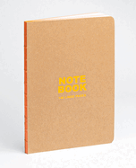 Kraft and Orange A5 Notebook: Our A5 Size Standard Paperback Notebook