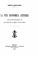 La vita economica ateniese dalla fine del secolo VII alla fine del IV secolo