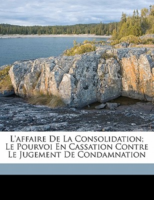 L'Affaire de La Consolidation; Le Pourvoi En Cassation Contre Le Jugement de Condamnation - De, Lespinasse Edmond