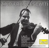Lalo: Symphonie Espagnole; Franck: Sonata in A major; Etc. - Max Lanner (piano); Robert Casadesus (piano); Zino Francescatti (violin); Columbia Symphony Orchestra;...