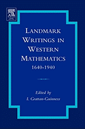 Landmark Writings in Western Mathematics 1640-1940