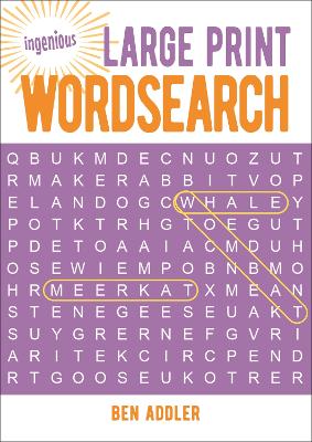 Large Print Wordsearch - Addler, Ben