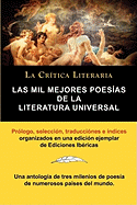 Las Mil Mejores Poesias de la Literatura Universal, Coleccion La Critica Literaria Por El Celebre Critico Literario Juan Bautista Bergua, Ediciones Ib