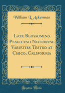 Late Blossoming Peach and Nectarine Varieties Tested at Chico, California (Classic Reprint)