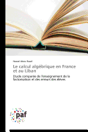 Le Calcul Algbrique En France Et Au Liban