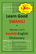 Learn Good Swahili: Volume 2 of 3: Swahili-English Dictionary with built-in mini-Thesaurus