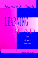 Learning to Read: The Great Debate