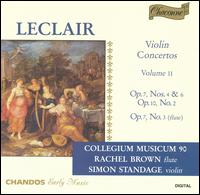 Leclair: Violin Concertos, Vol. 2 - Collegium Musicum 90; Rachel Brown (flute); Simon Standage (violin)