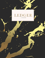 Ledger 5 column: For small and home-based businesses office, home or school. Accounting Ledger Bookkeeping Record-Keeping, Expenses Debits Journal Business Financial Record Notebook