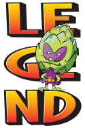 Legend Artichoke Alien: 6x9 College Ruled Line Paper 150 Pages