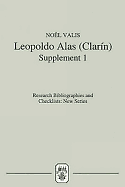 Leopoldo Alas [clar?n]: An Annotated Bibliography: Supplement I