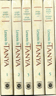 Lessons in Tanya-5v: The Tanya of R. Shneur Zalman of Liadi (5 Volume Set with Ribbon Bookmarks)