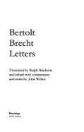 Letters - Brecht, Bertolt