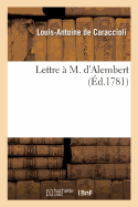 Lettre  M. d'Alembert