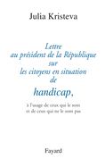 Lettre au pr?sident de la R?publique sur les citoyens en situation de handicap,