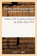 Lettre ? M. Le Prince Ernest de Salm