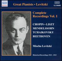 Levitzki: Complete Recordings, Vol. 1 - Mischa Levitzki (piano)