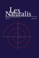 Lex Naturalis Volume 3: A Journal of Natural Law